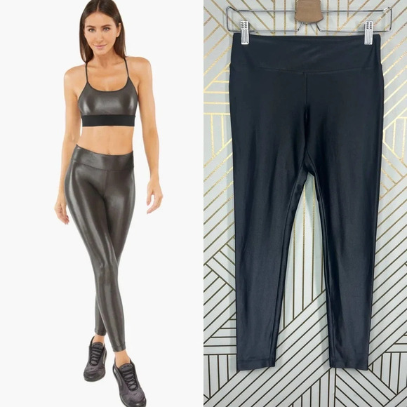 KORAL Lustrous Infinity High Rise Legging Lead Gray Size Large - Picture 1 of 12
